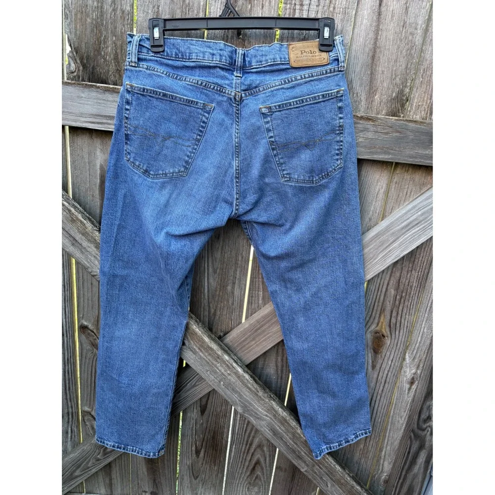 Polo Ralph Lauren Hampton Relaxed Straight Jeans Blue Denim 33x30 710726962001